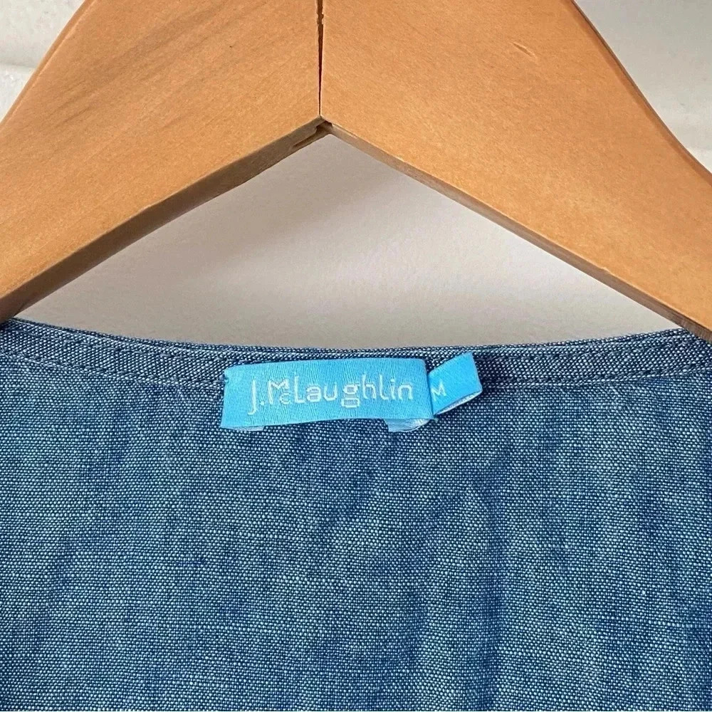 J. McLaughlin Pansy Denim Maxi Dress - Picture 7 of 8